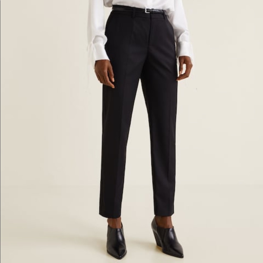 Mango straight fit trousers
